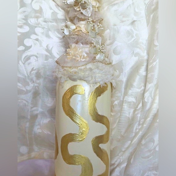 Hand Crafted Glass Bottles Eternal Glory Pillow Set Vanilla - Picture 10 of 11
